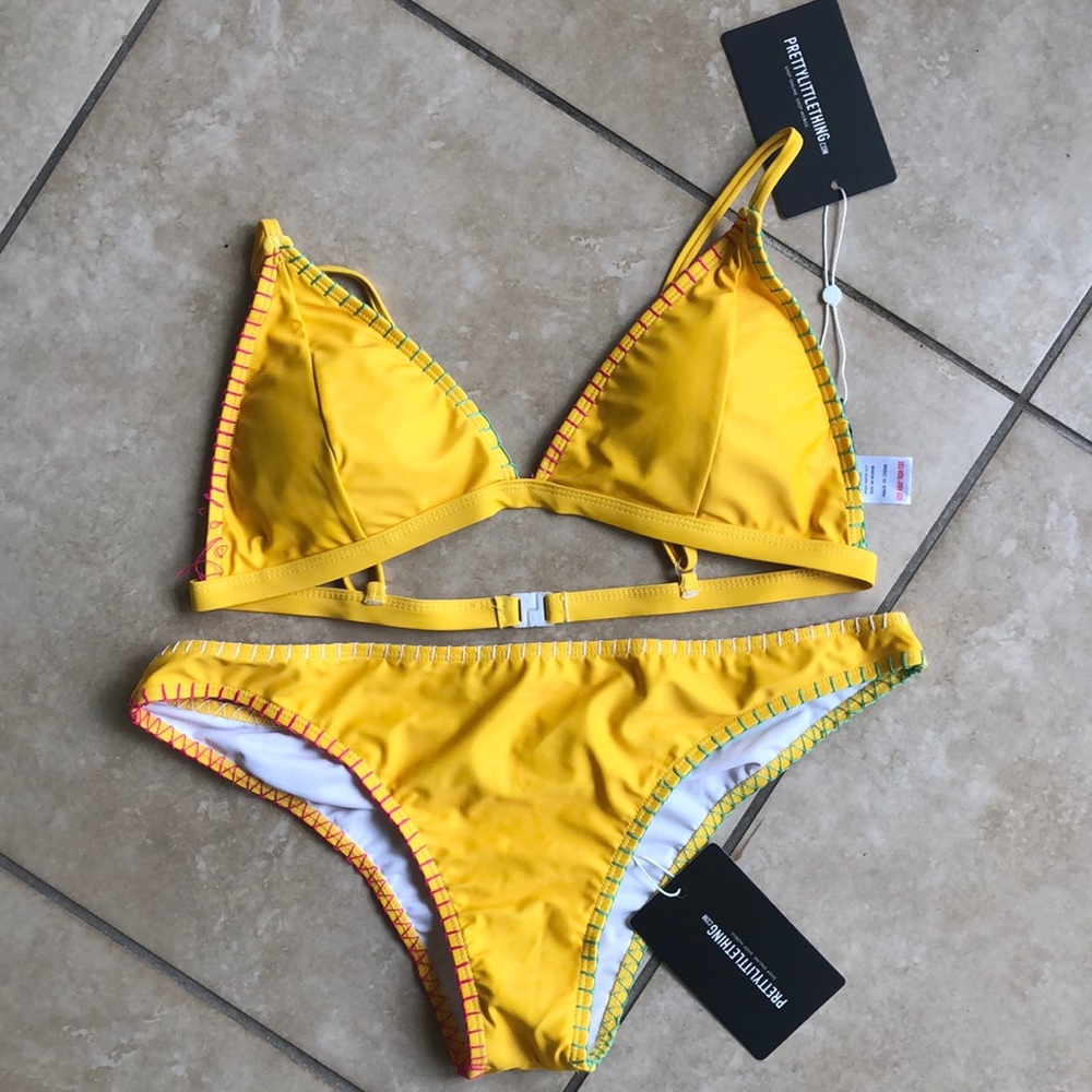 Yellow bikini
